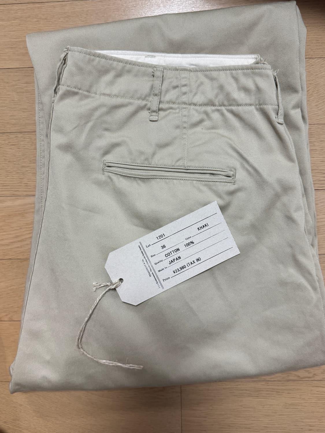 풀카운트 1201 치노 36사이즈 새제품 상품이미지1