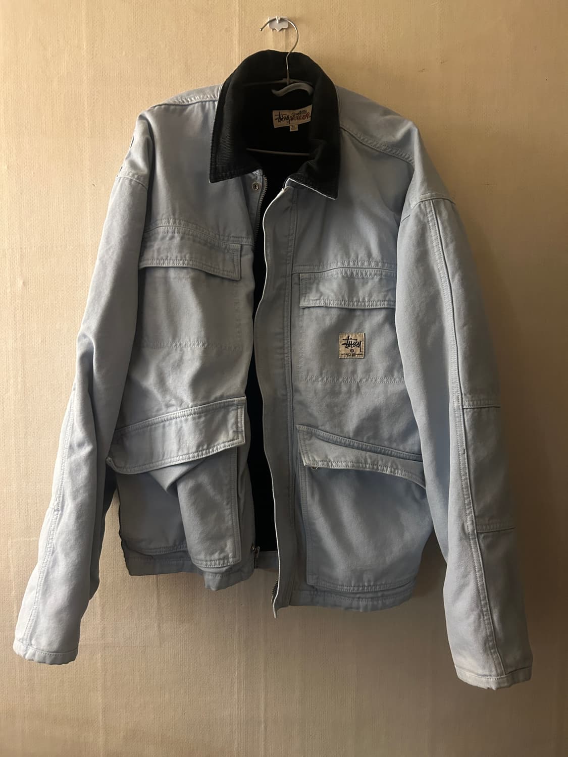 stussy 스투시 워시드 캔버스자켓 XL 상품이미지1