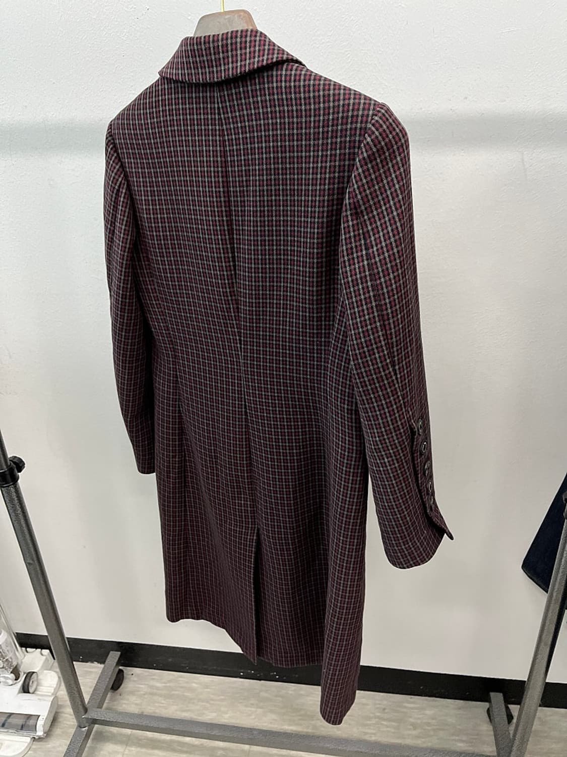 여) 비비안웨스트우드 버건디 체크코트  상품이미지7
