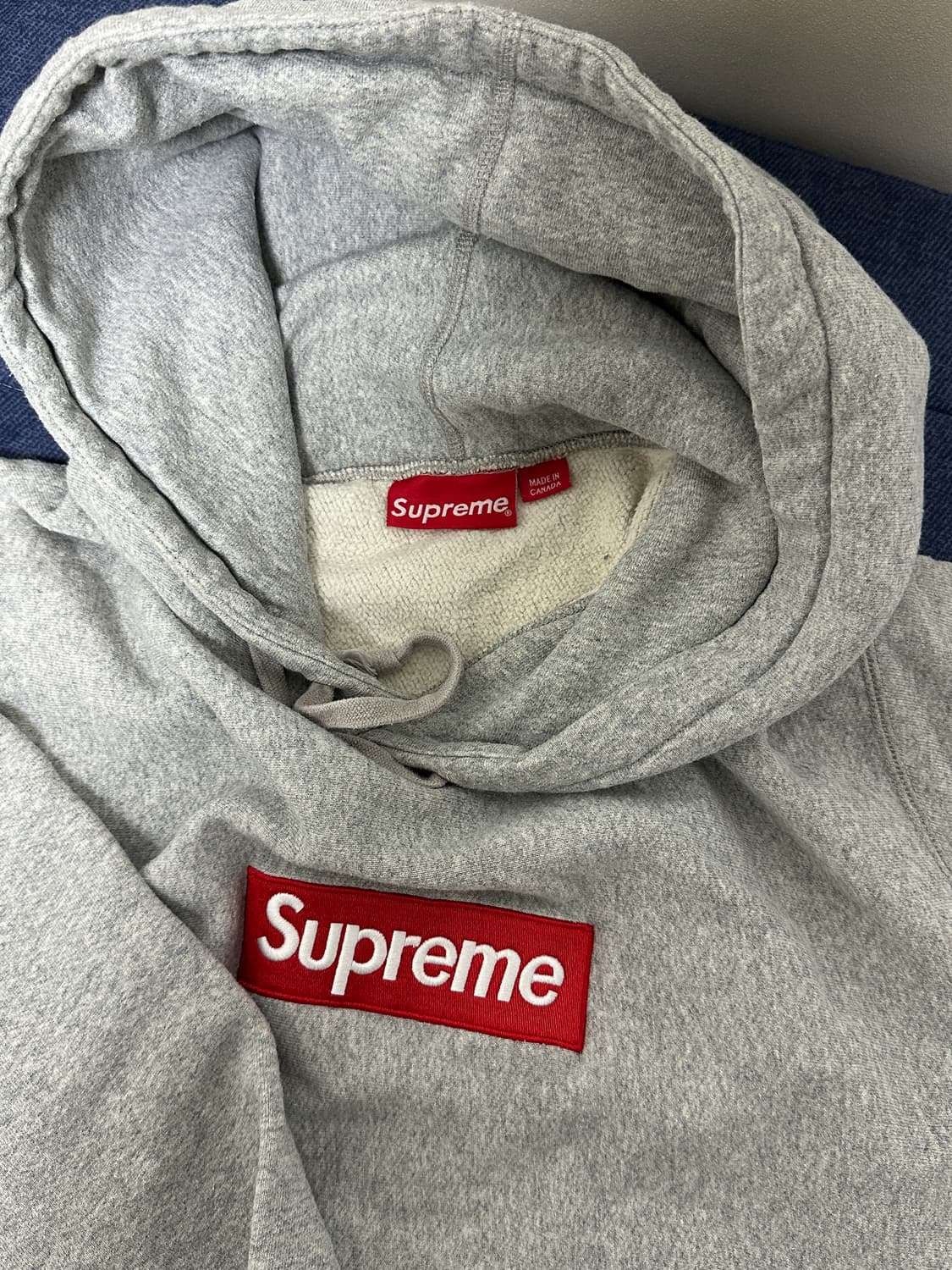 슈프림  박스로고 후드 회빨 라지 14FW  상품이미지2