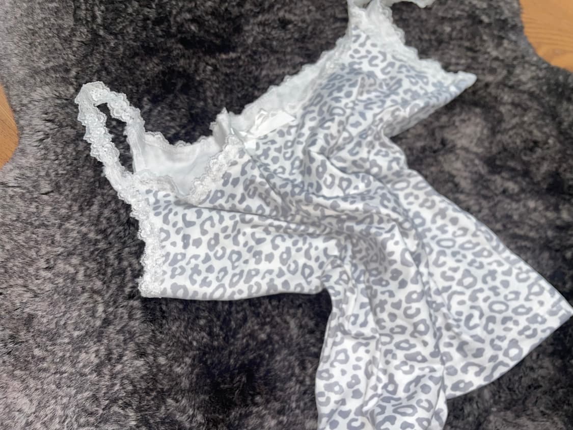 Leopard lace sleeveless 상품이미지2