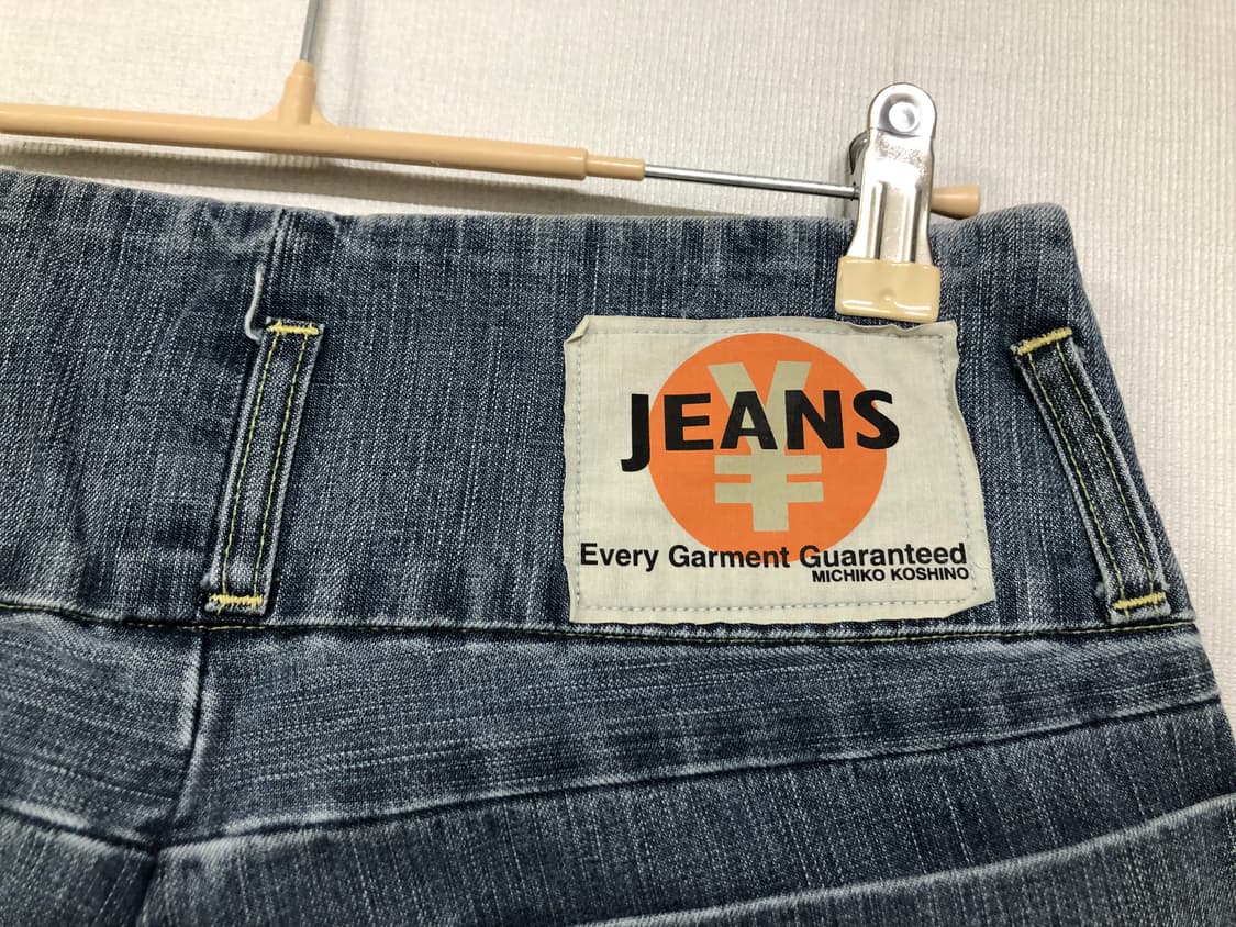 (일본) 엔진즈 미치코코시노 여성 로우라이즈 와이드레그 프린팅 데님팬츠  상품이미지7