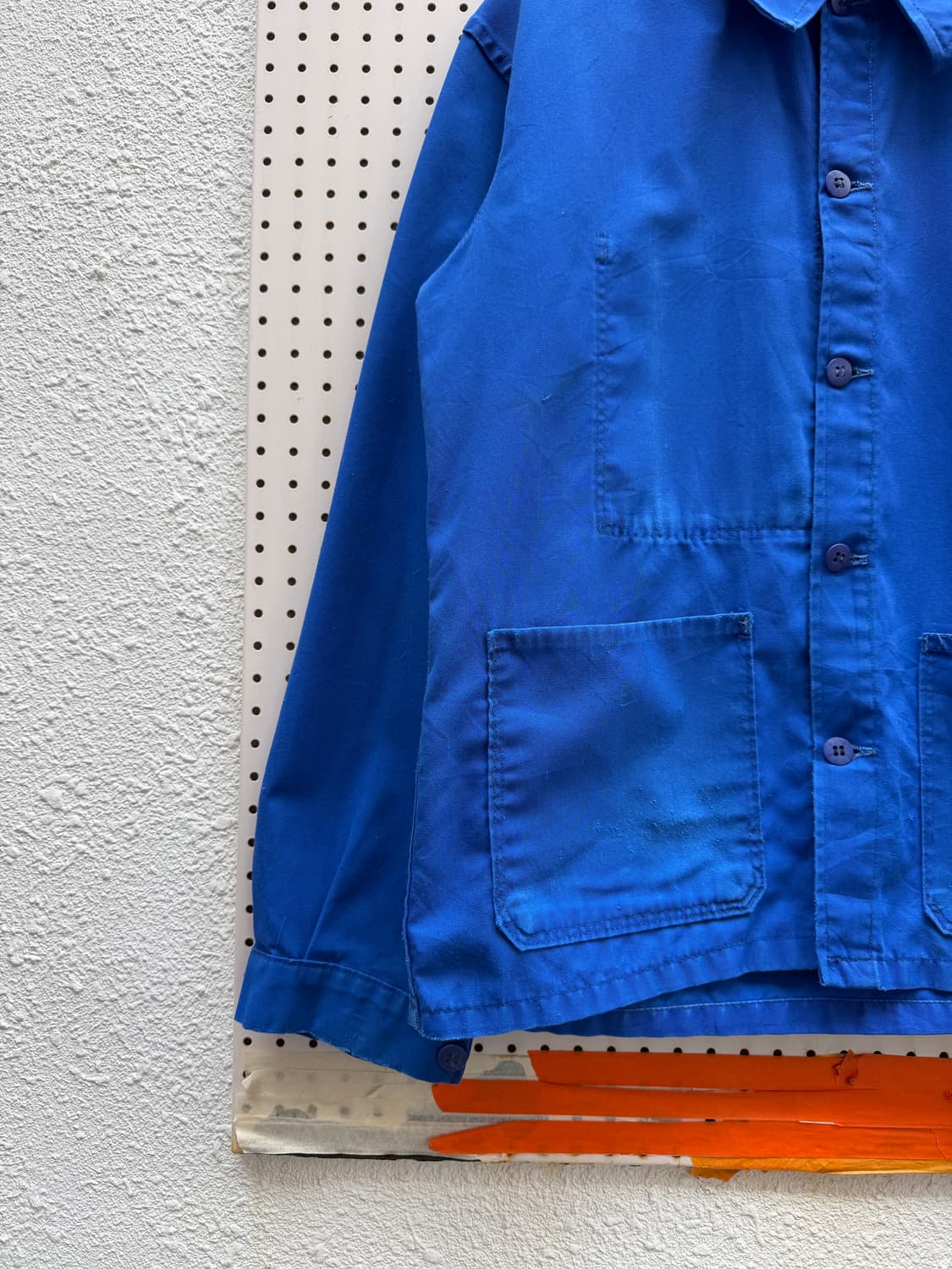 WASHED BLUE OLD VINTAGE FRENCH 프렌치워크자켓 상품이미지5