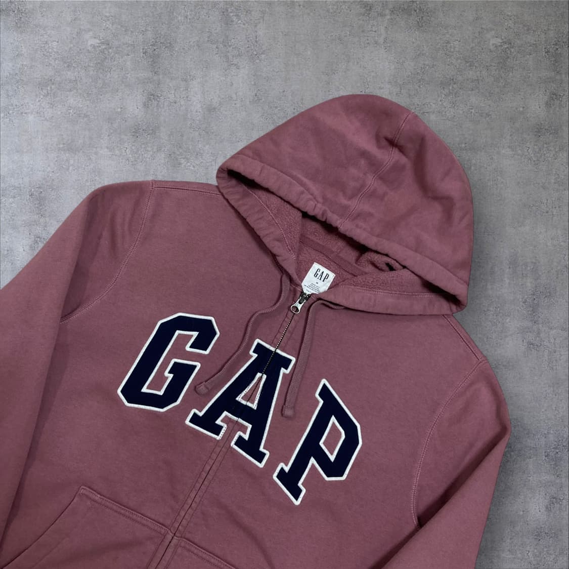 GAP 스펠아웃 빅로고 후드 집업 상품이미지2