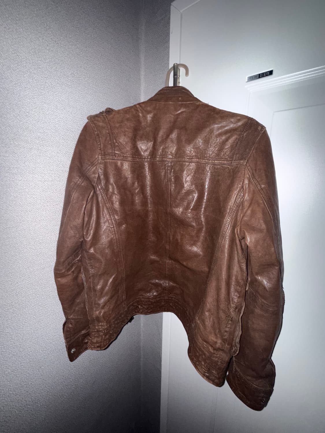 빈티지 브라운 레더 자켓 상품이미지2