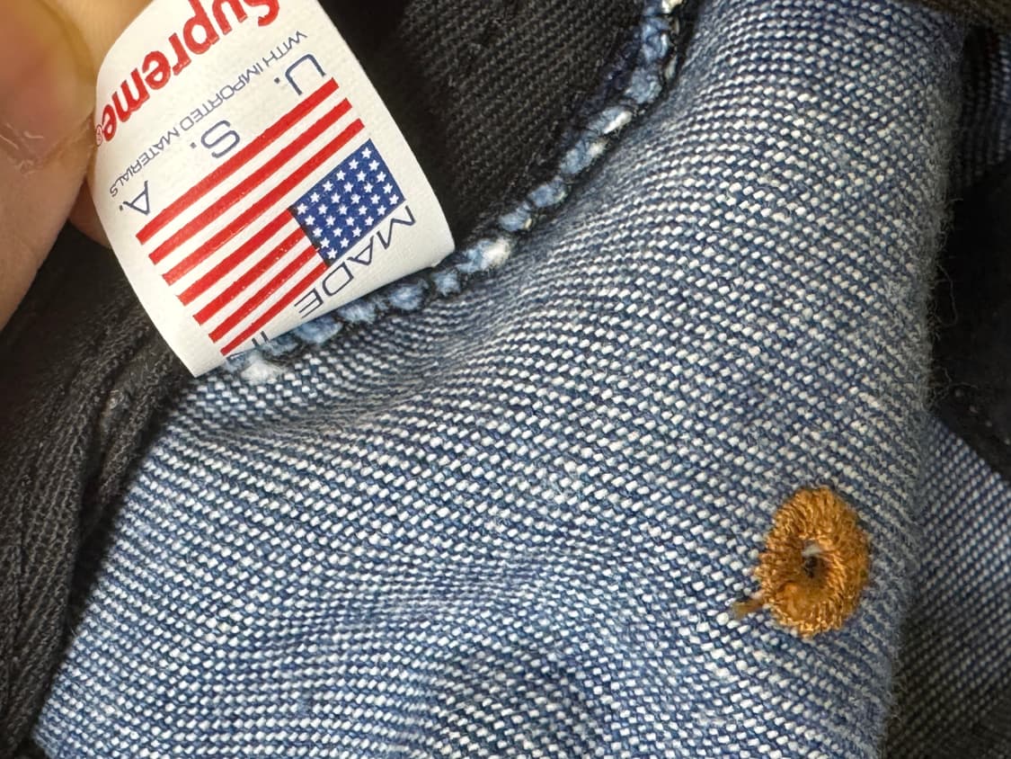 슈프림 워시드 치노 트윌 캠프캡 데님 22FW 상품이미지4