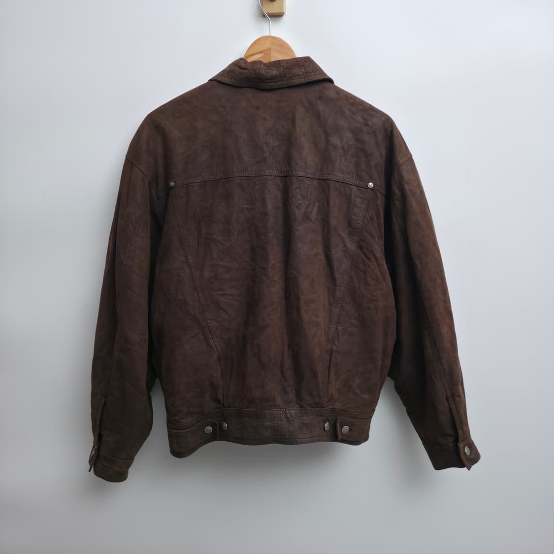 [S] 베르사체 브라운 스웨이드 가죽 자켓 상품이미지6