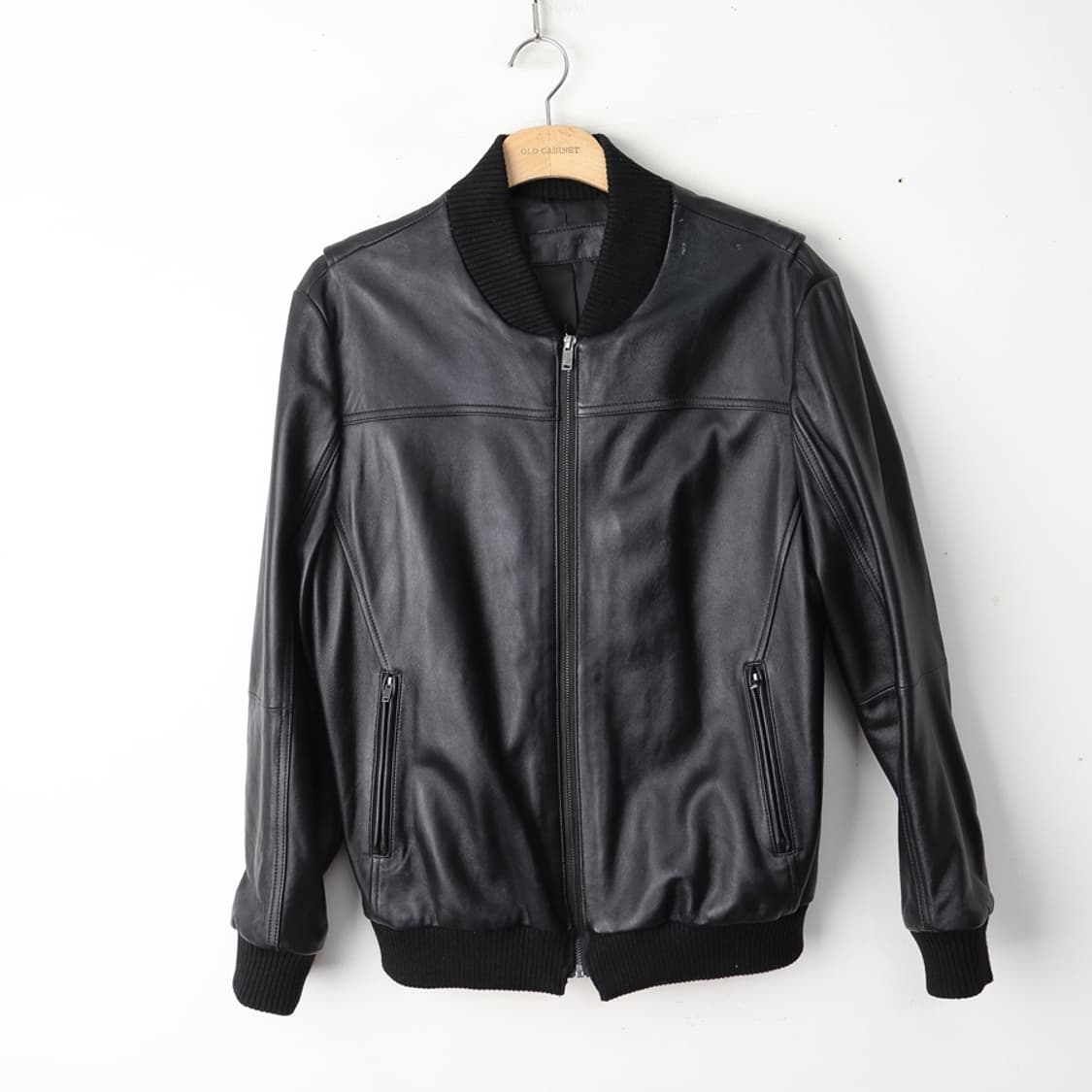 100/POLICE 양가죽 집업 블루종 상품이미지1