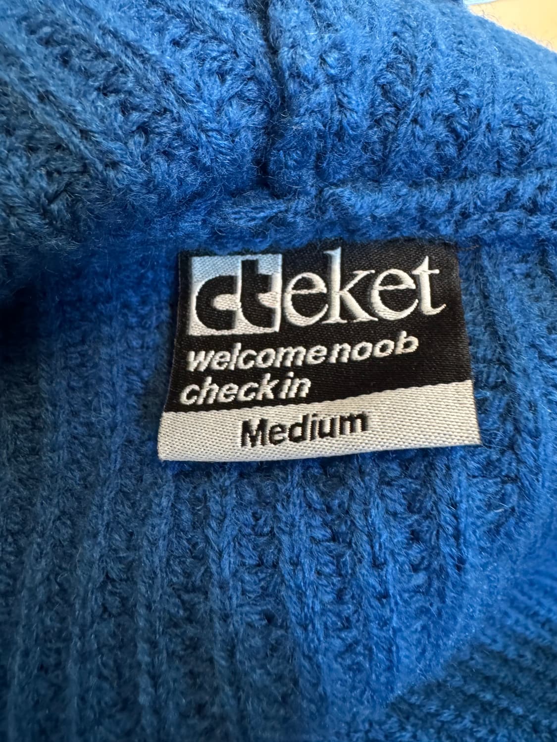 (M)Teket 테켓 CT 니트 후드 집업 블루 상품이미지6