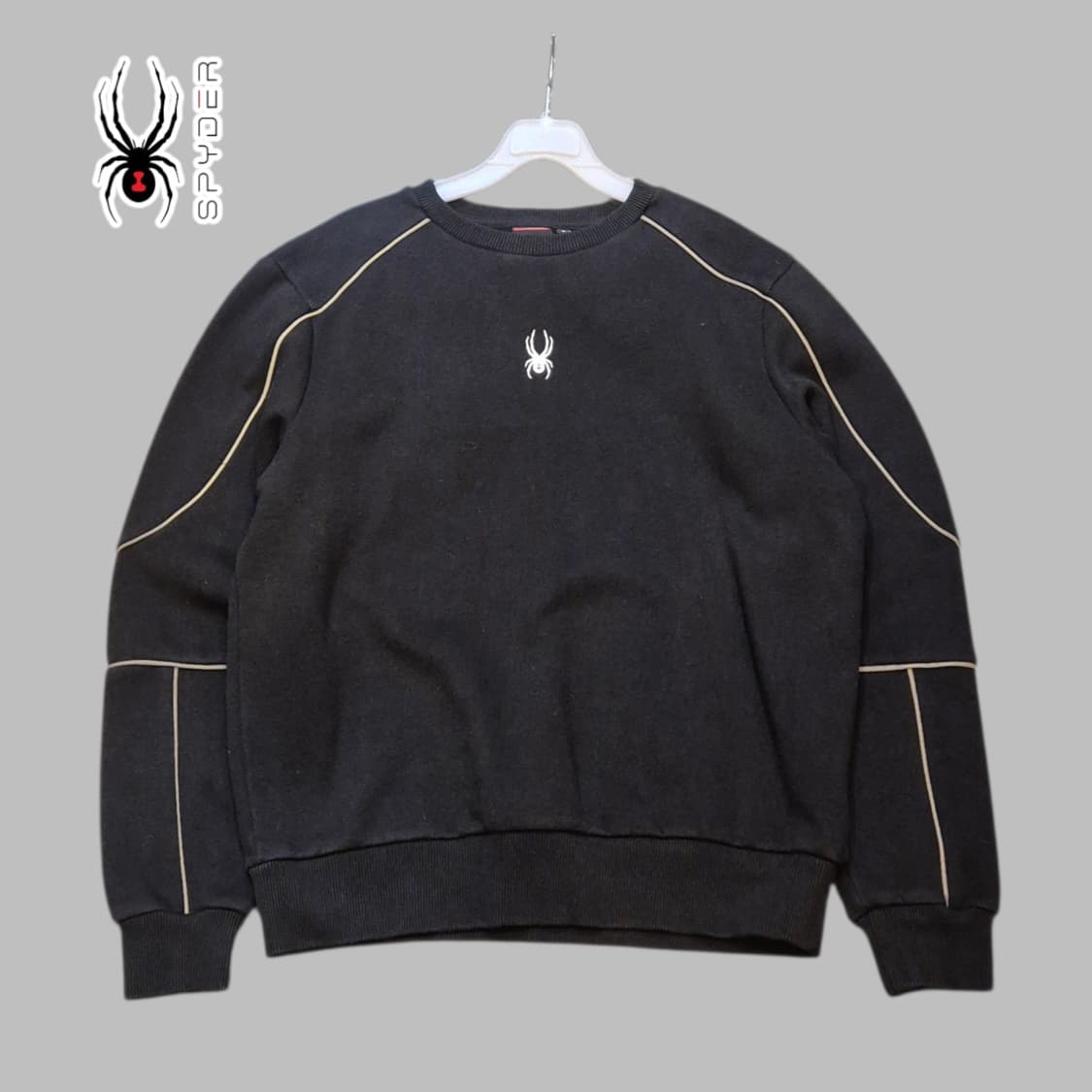 M 스파이더 블랙 맨투맨  상품이미지1