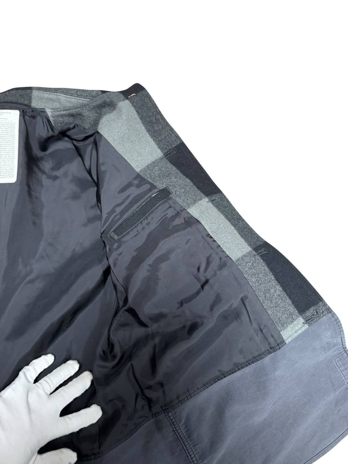 언더커버 2010 버팔로체크 레이어드 코트 상품이미지3