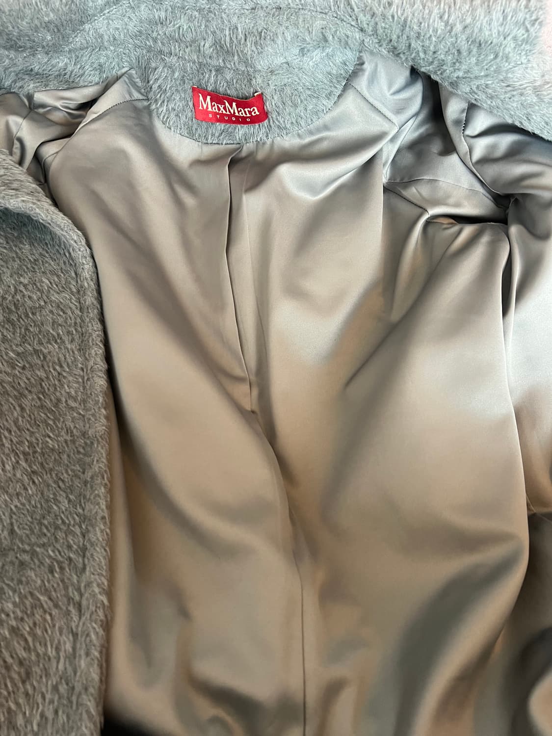 막스마라 여성 민트그린 고트퍼 롱코트 상품이미지6