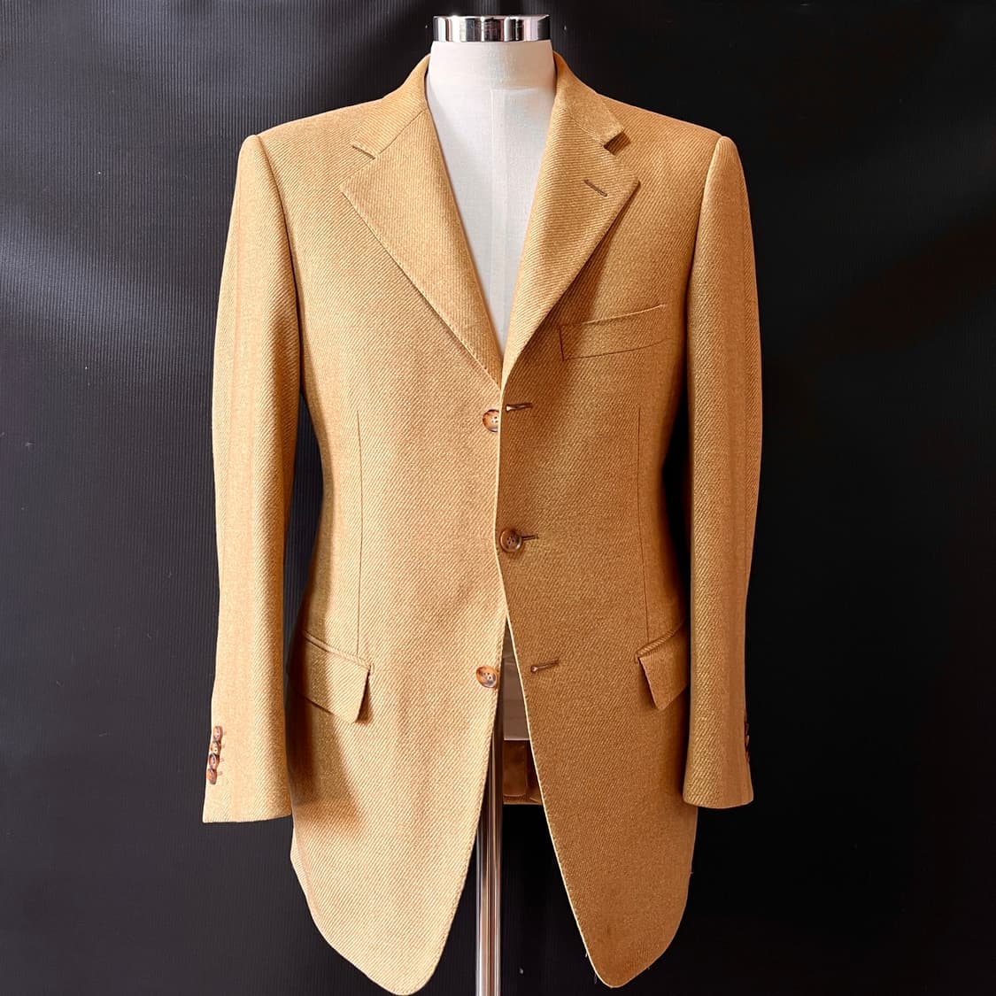 XL) 90s Caruso Made 폴 스튜어트, 핸드메이드 테일러드 자 상품이미지1