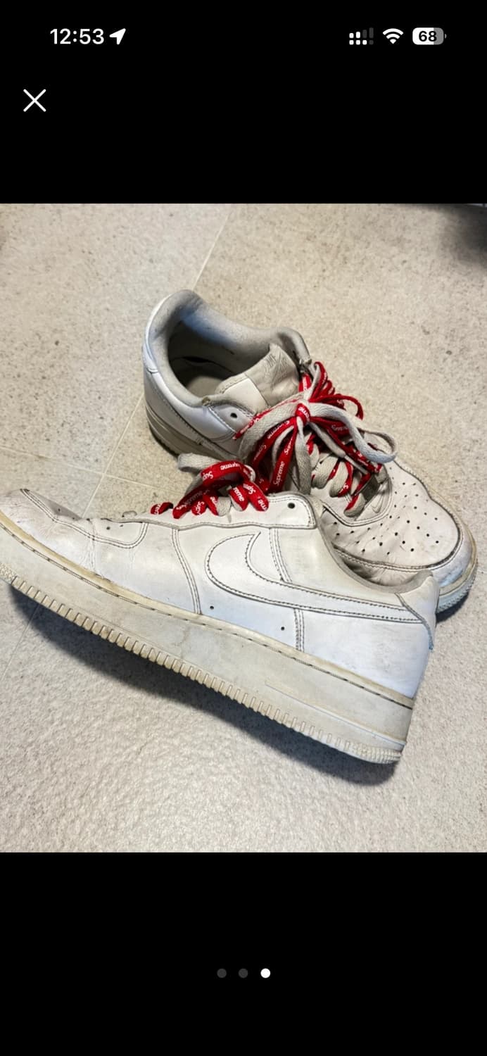 에어포스 슈프림 로우 화이트 270 상품이미지3