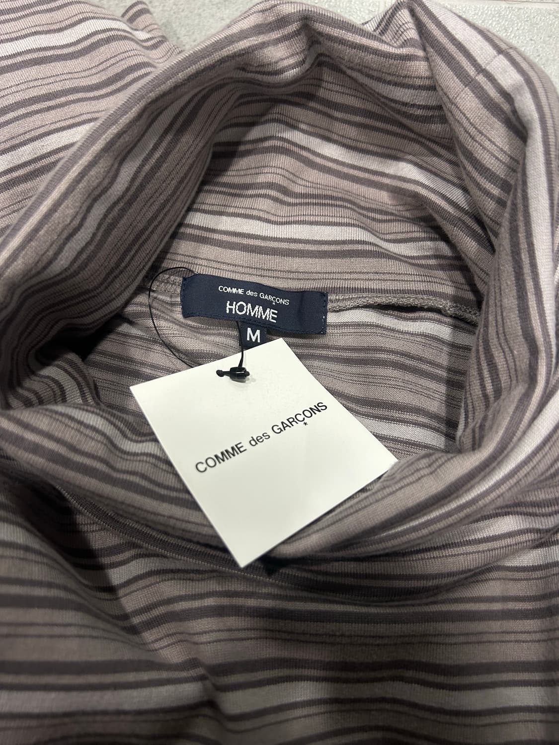 25FW 꼼데가르송 옴므 보더넥 M 상품이미지4