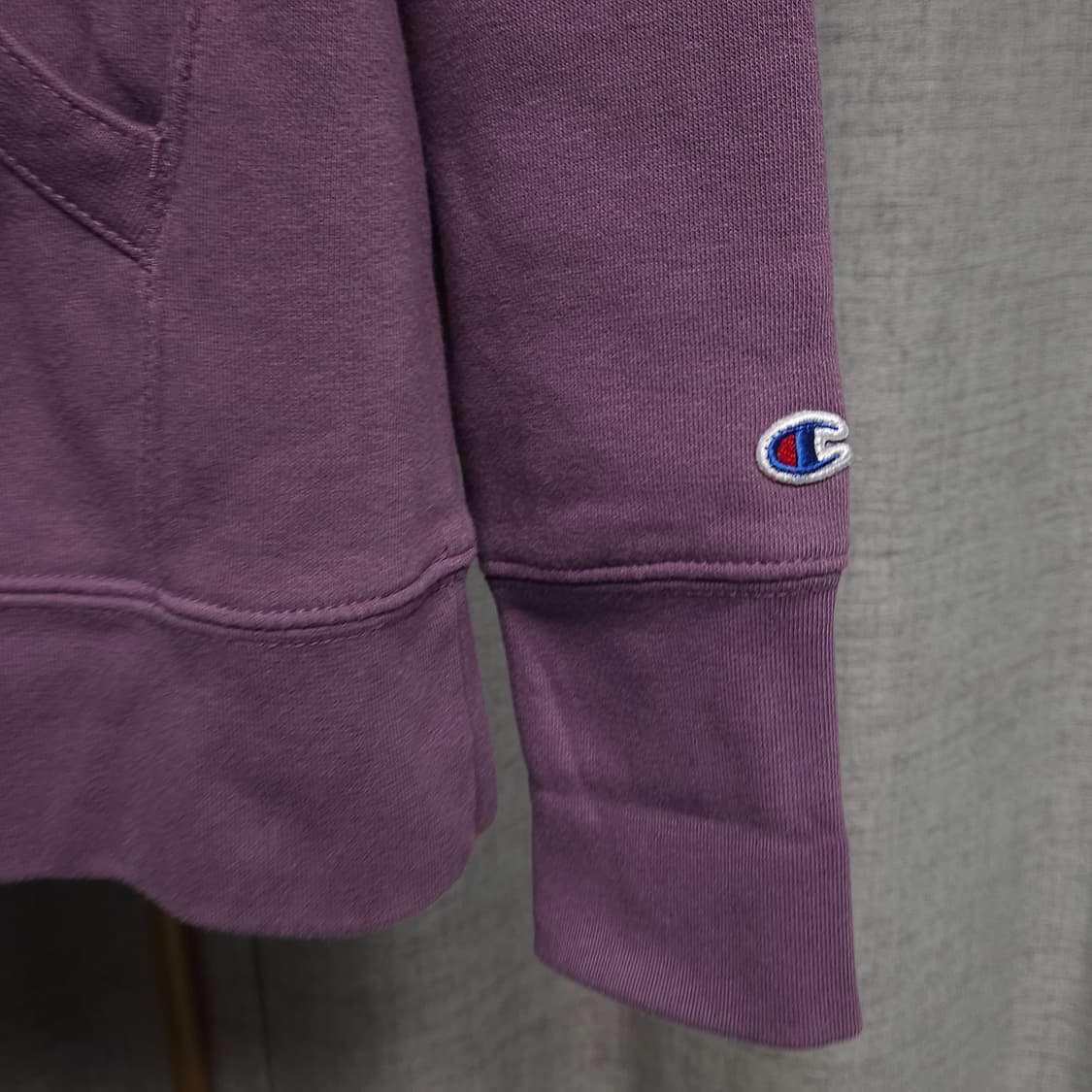 M ) 챔피온 어센틱 자수 후드티 퍼플 상품이미지4