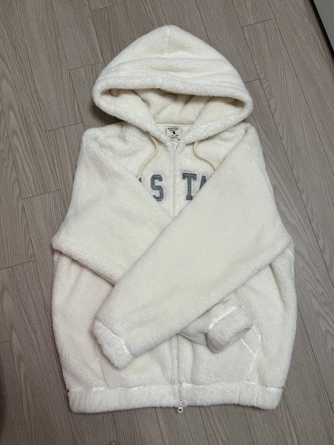 후아유 퍼플리스 후드집업 상품이미지3