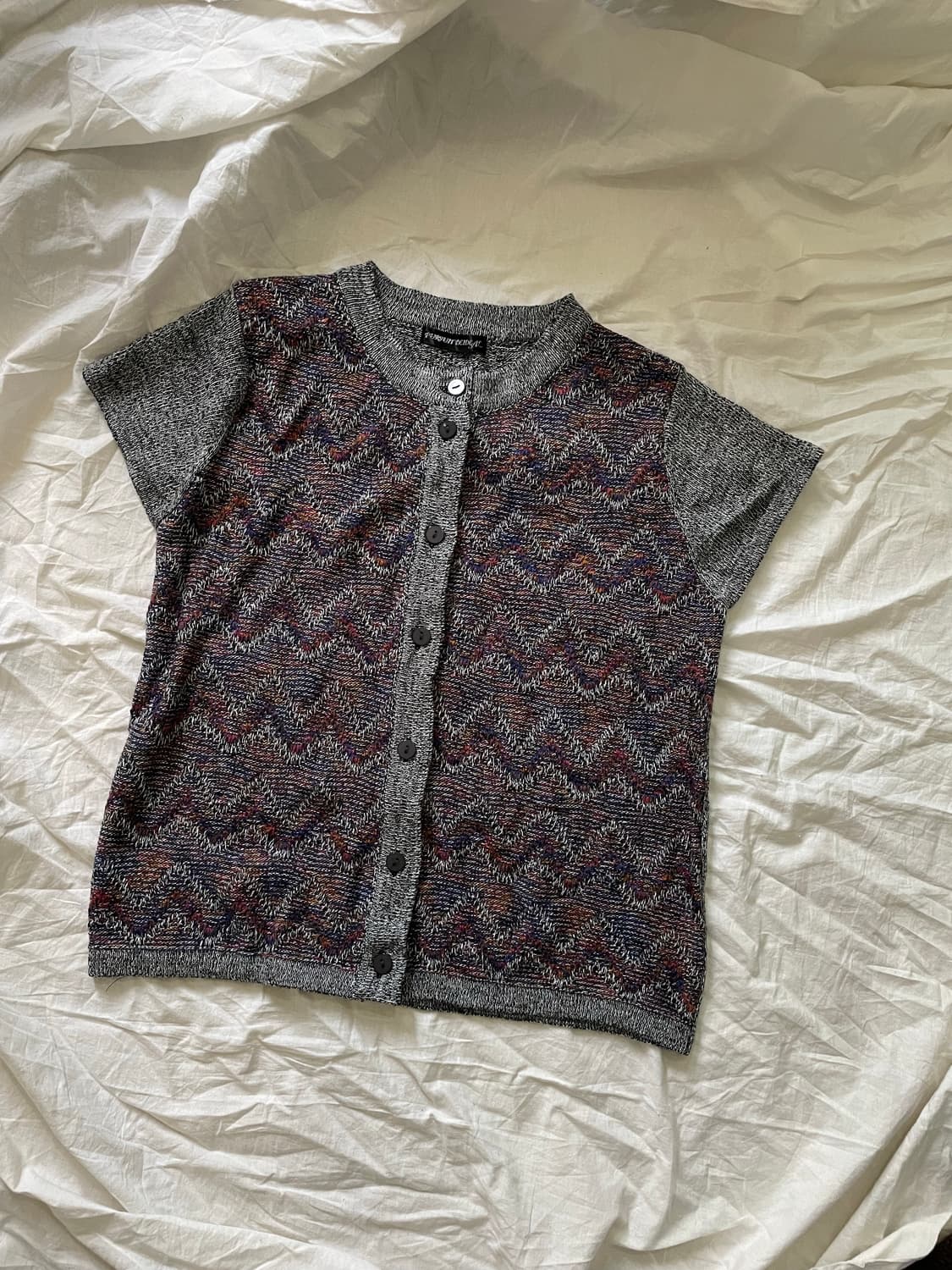 믹스패턴 가디건 상품이미지1