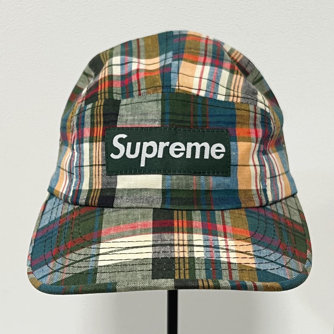 슈프림 2005 체크 패턴 5패널 캠프캡  상품이미지2