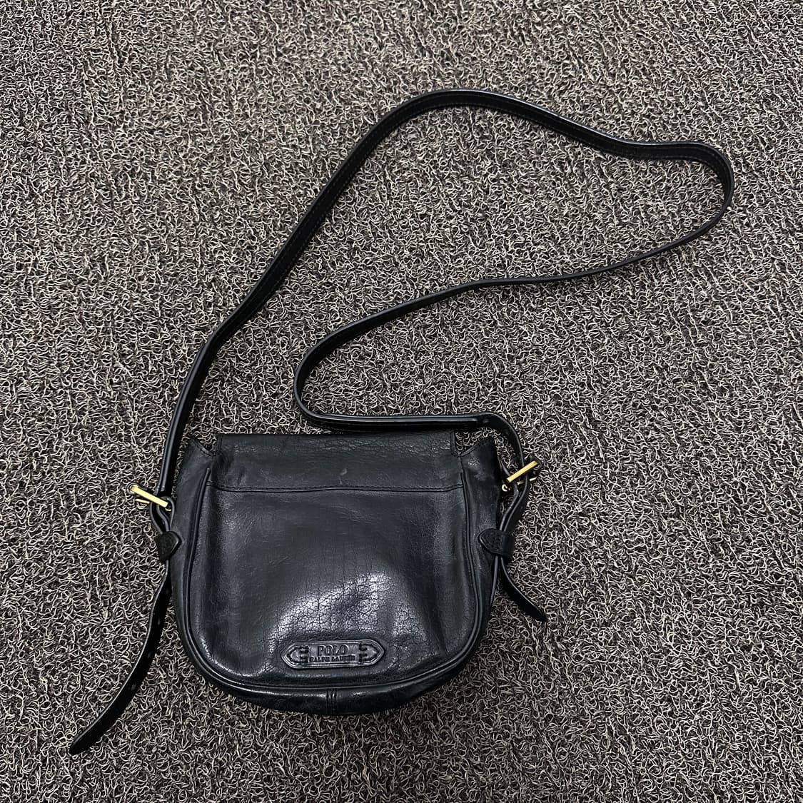 POLO 폴로 랄프로렌 여성 가죽 크로스백 블랙 상품이미지6