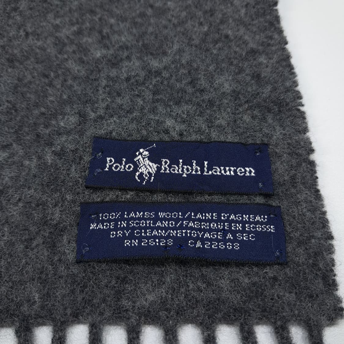 MX390 폴로 스코틀랜드판 램스울 레드포니 그레이 머플러 목도리 상품이미지4