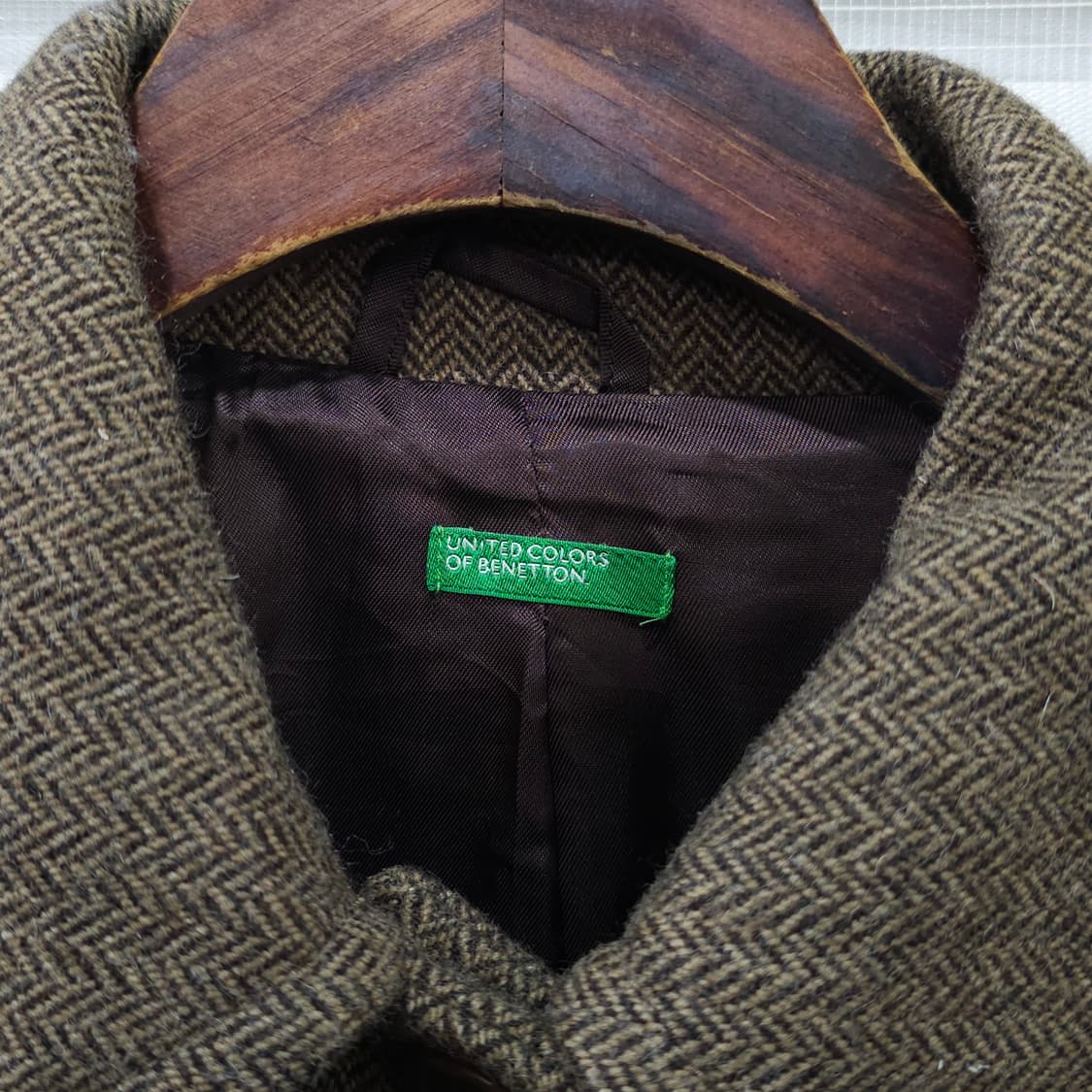 UNITED COLORS OF BENETTON 헤링본 울 코트-44-55 상품이미지7