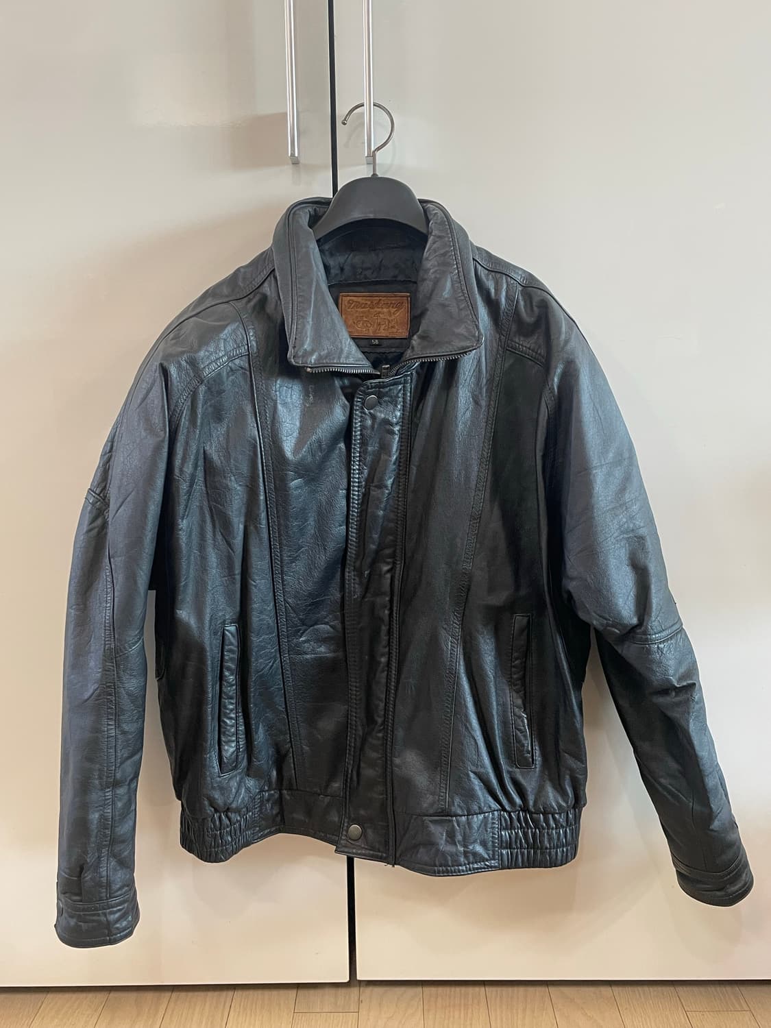 Mustang Italy Deer Leather Bomber Jacket 상품이미지1