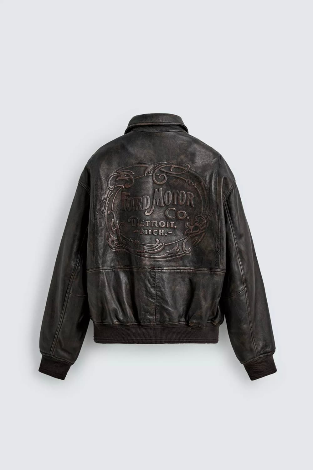 [M]자라 포드 레더 자켓 상품이미지8