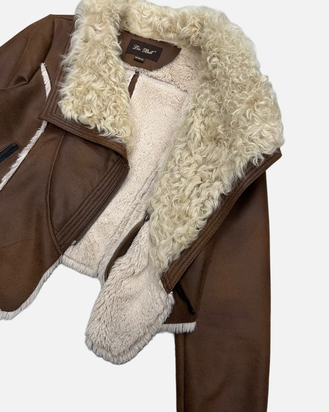 wool fur shearling rider jacket 상품이미지4