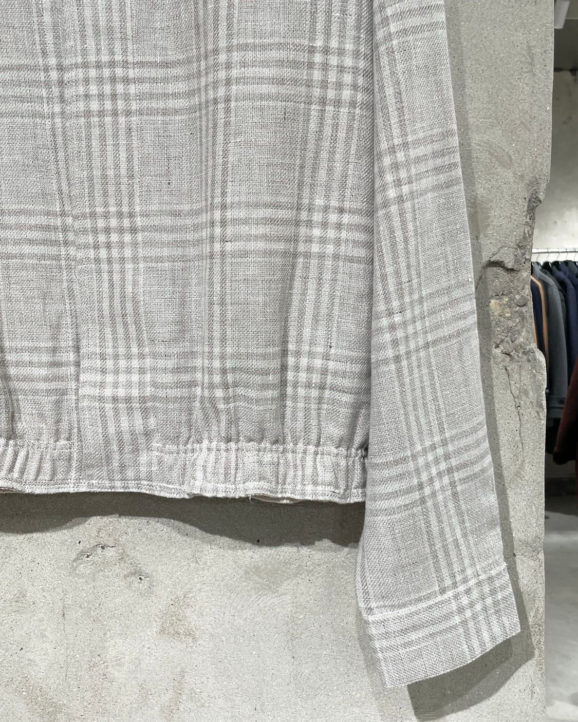 아워레가시 x 엠프리오 아르마니 히든 버튼 리베로 체크 셔츠 상품이미지5