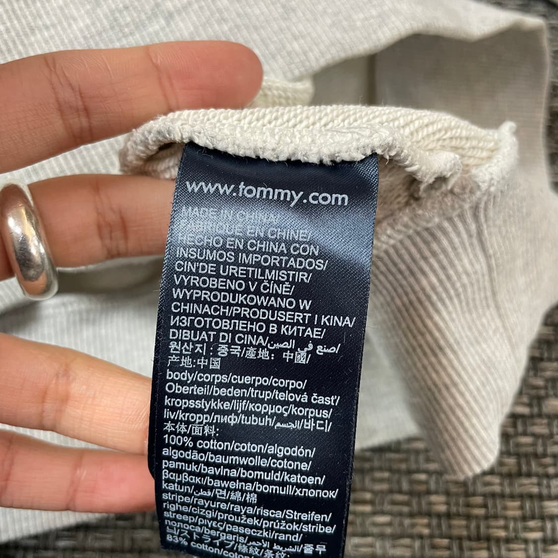 타미진스 그레이 미드 로고 빅프린팅 맨투맨 L 상품이미지7