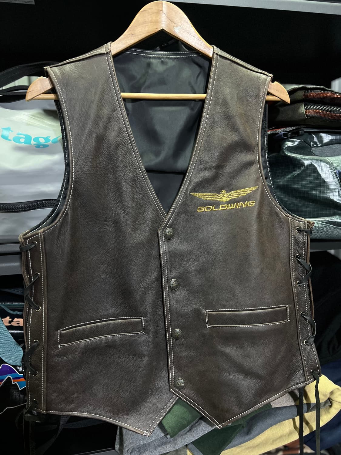 골드윙 금사자수 가죽조끼  상품이미지6
