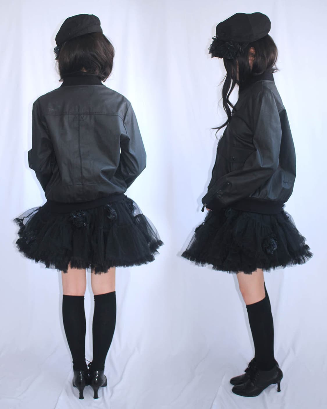 Coated sleeve panel-detail 2way bomber  상품이미지7