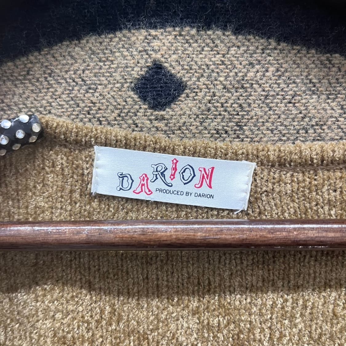 빈티지 오리엔탈 뮤트브라운 모리걸 리본 펀칭 뜨개 긴팔 니트 K0011 상품이미지6