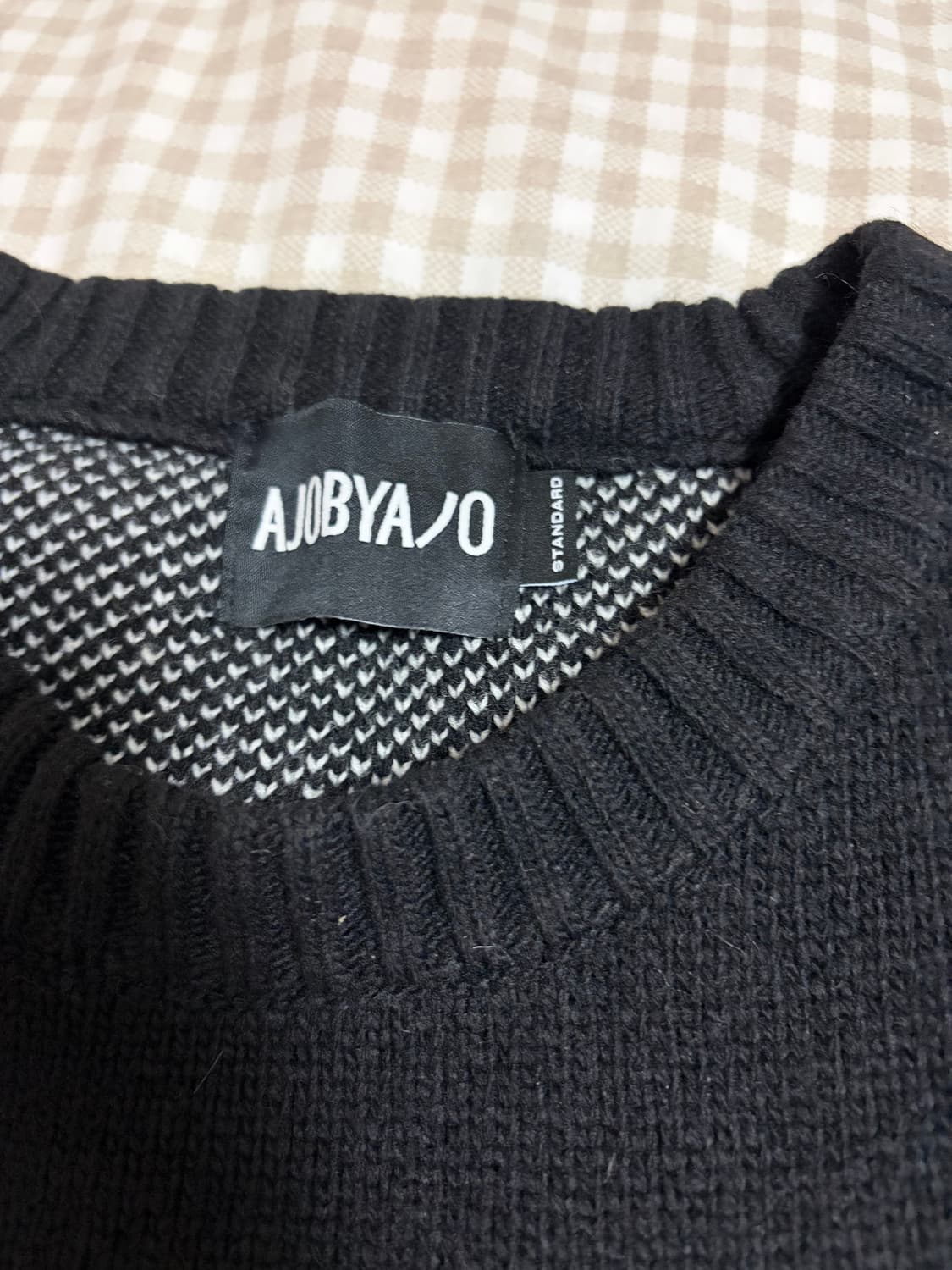 아조바이아조 니트 블랙 상품이미지2