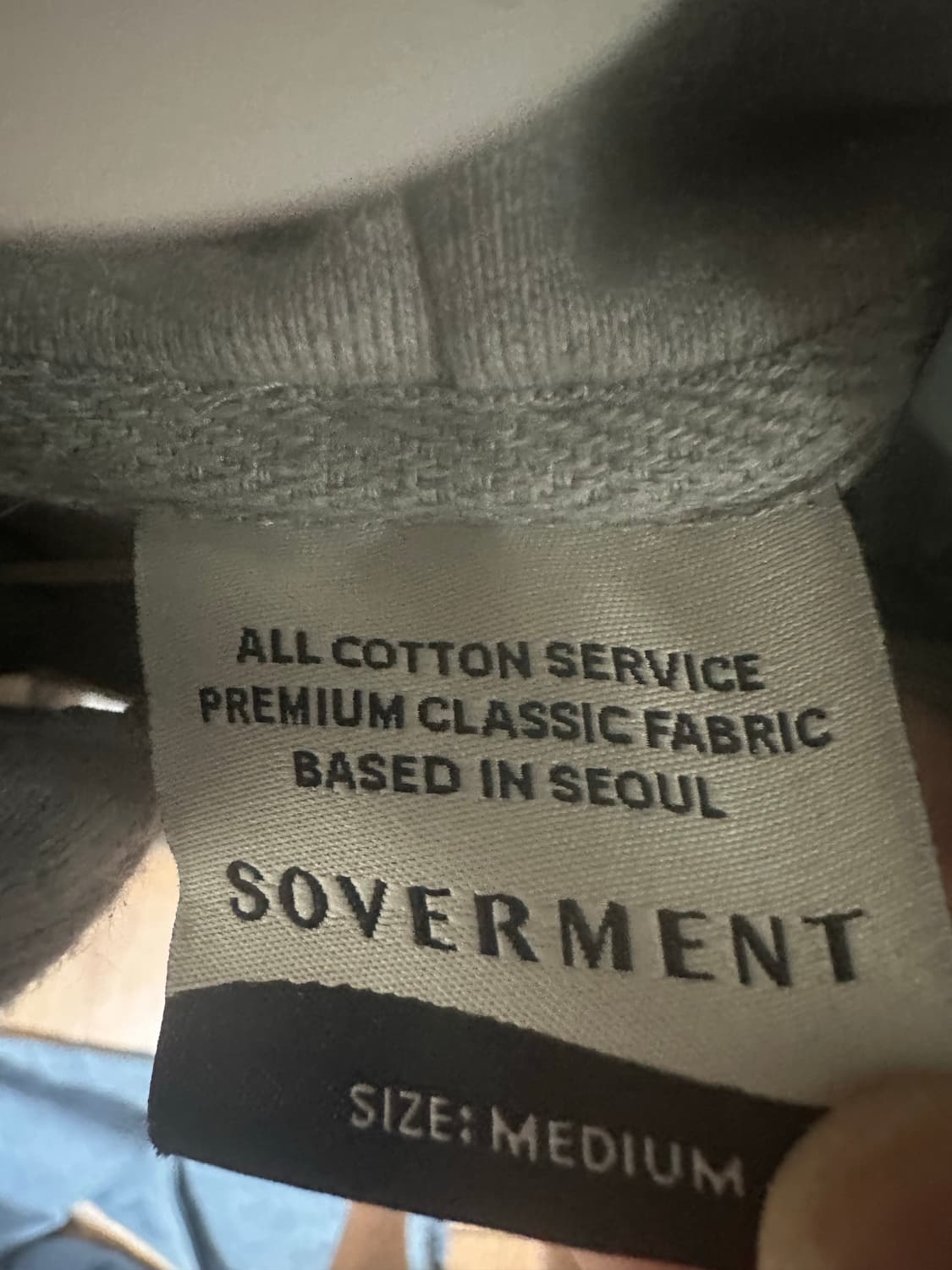 소버먼트 솔리드 크롭 후디 집업 상품이미지2