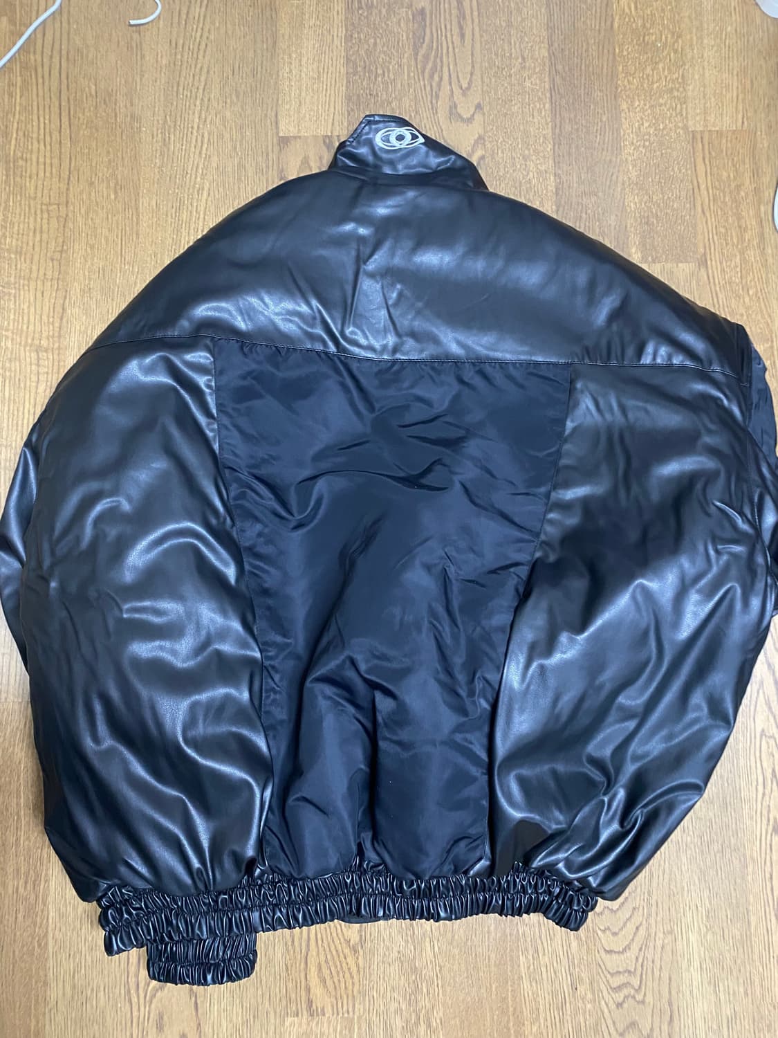 CIVISION BY CSC 레더 믹스 봄버 자켓 2사이즈 블랙 상품이미지3