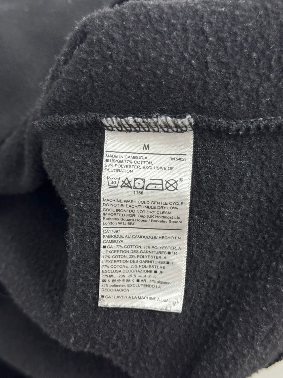 GAP 블랙 후드티  상품이미지5