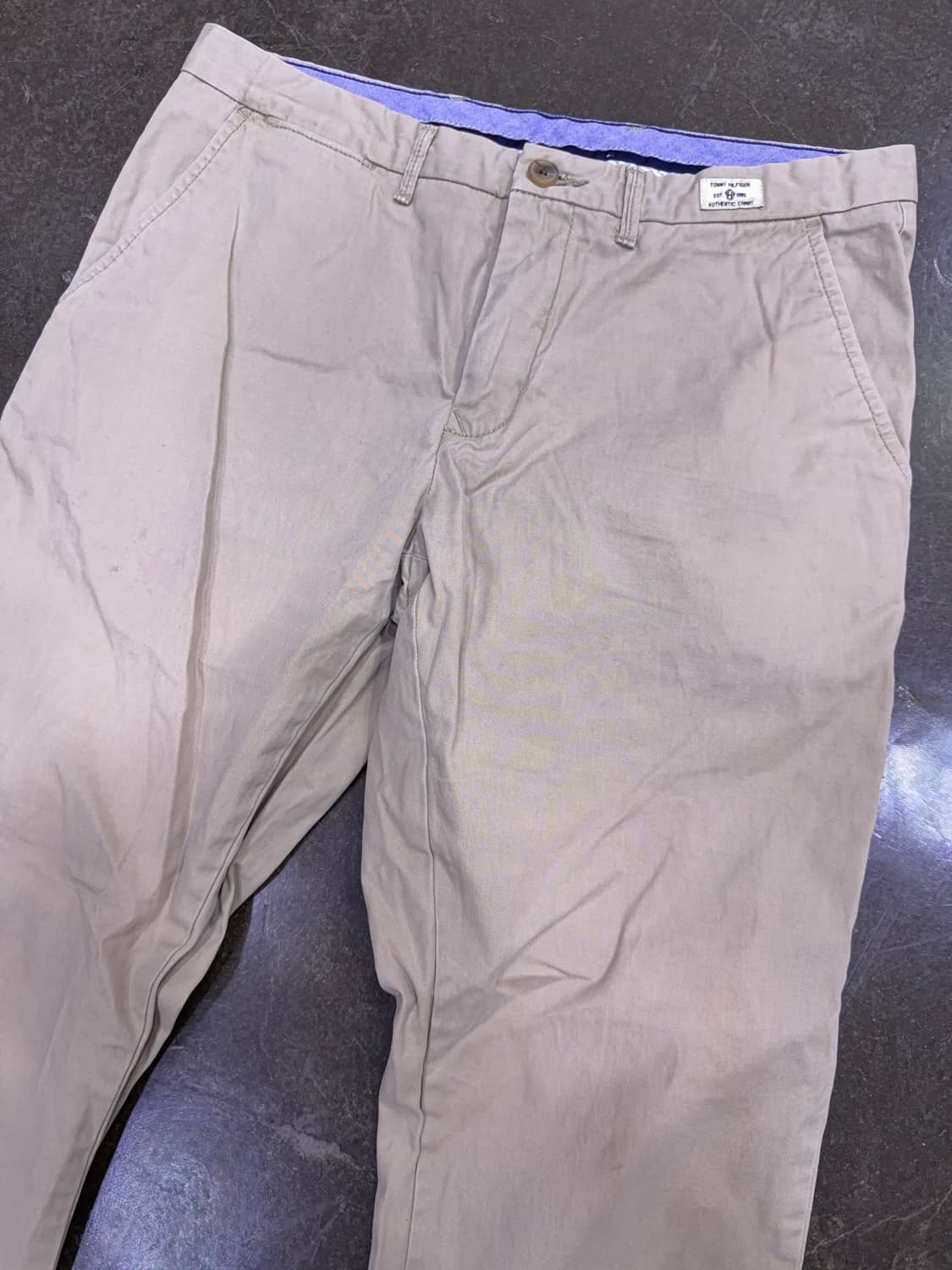 타미힐피거 레귤러핏 오가닉 코튼 머서 치노팬츠 베이지 34 상품이미지3
