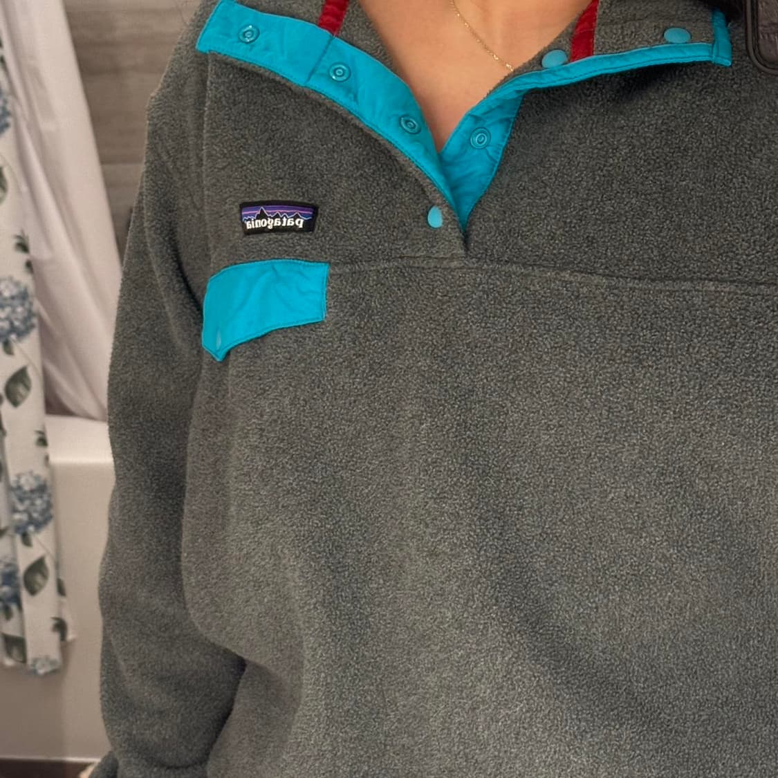 10s 파타고니아 신칠라 스냅-T 차콜/터콰이즈 상품이미지5