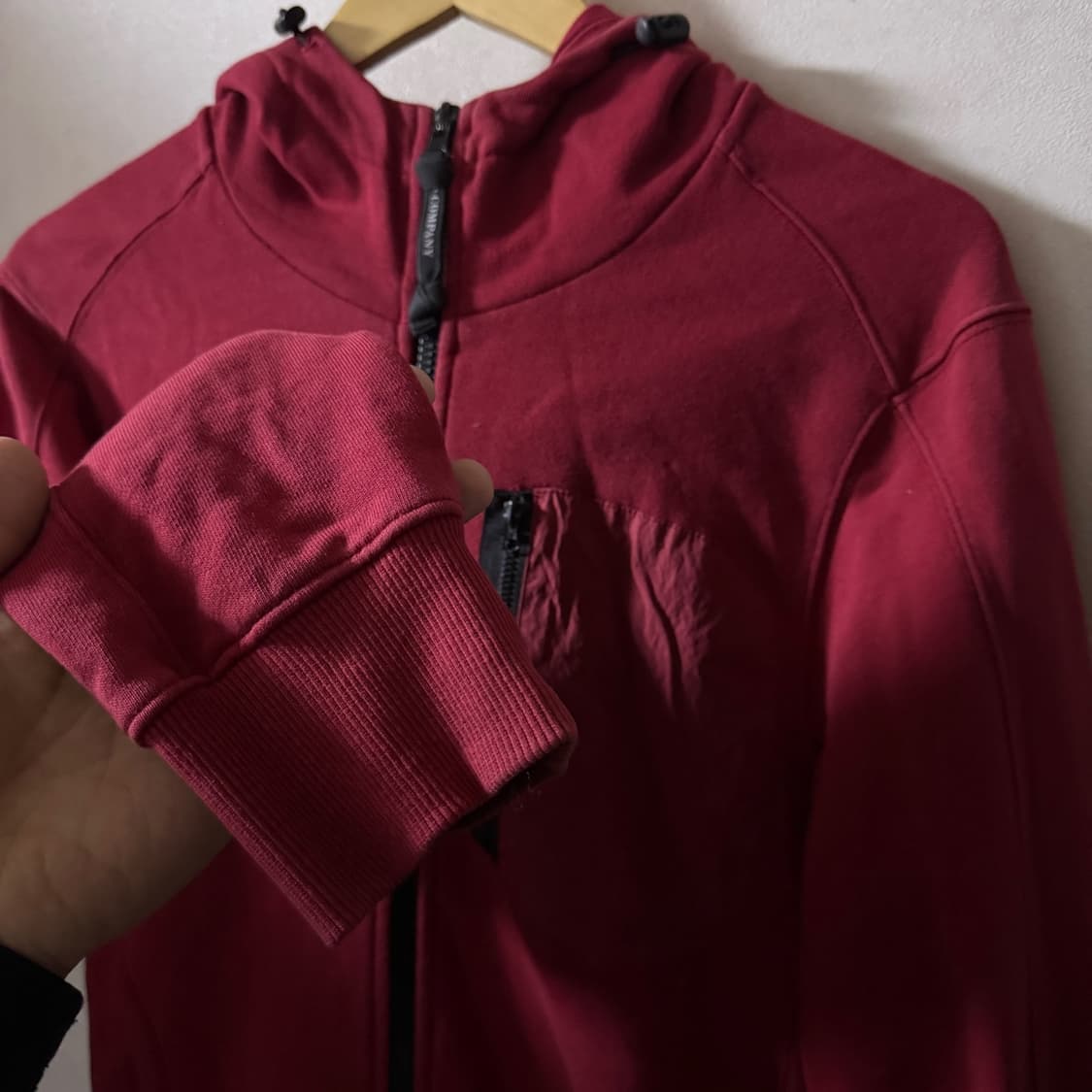 C.P컴퍼니 씨피컴퍼니 고글 후드 집업 레드 95 (사용감) 상품이미지8