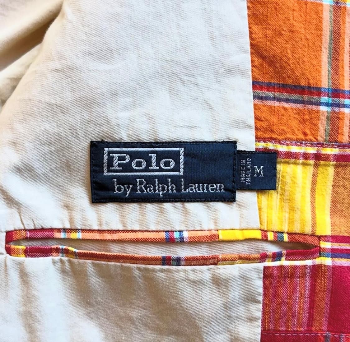 90s 폴로 랄프로렌 패치워크 마드라스 블레이저 상품이미지8