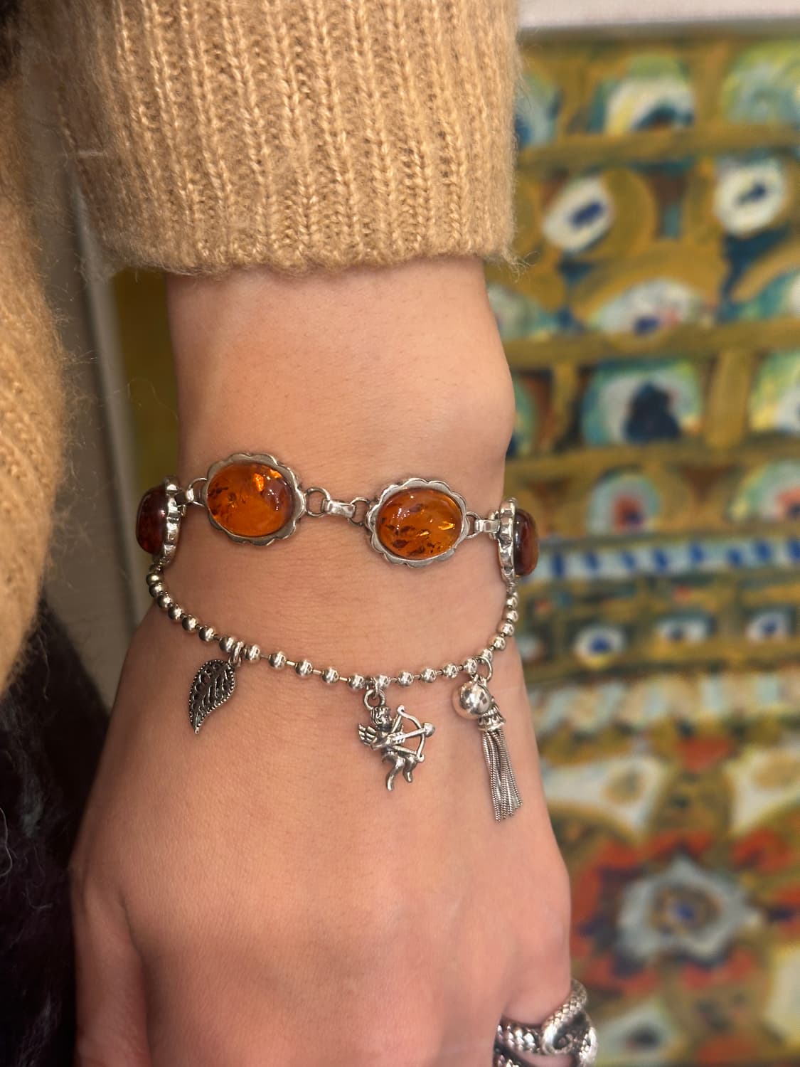 Amber 925silver bracelet   상품이미지7