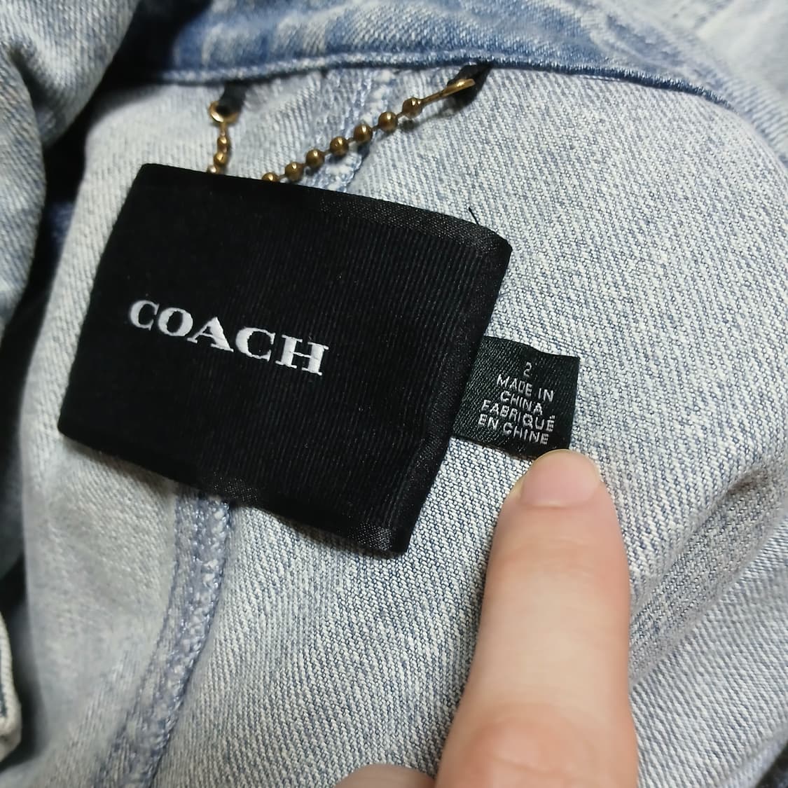 coach 코치 데님 코트 현아 나나 김희선 상품이미지8
