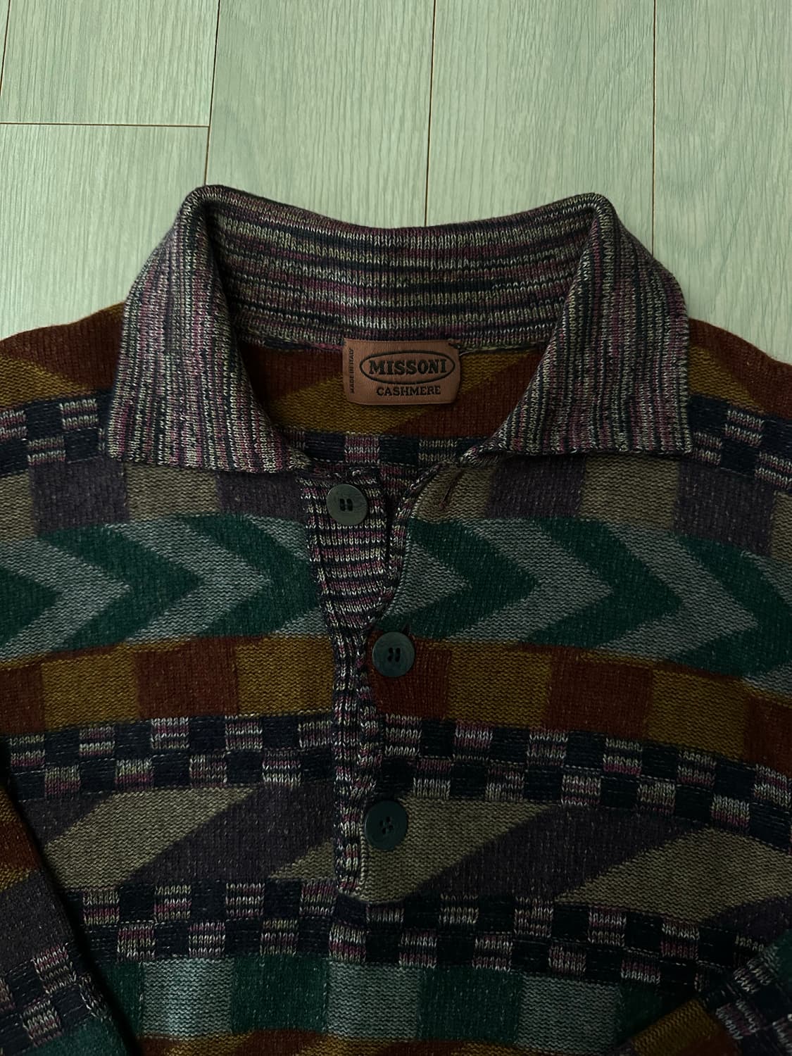 미쏘니 캐시미어 패턴니트 상품이미지2