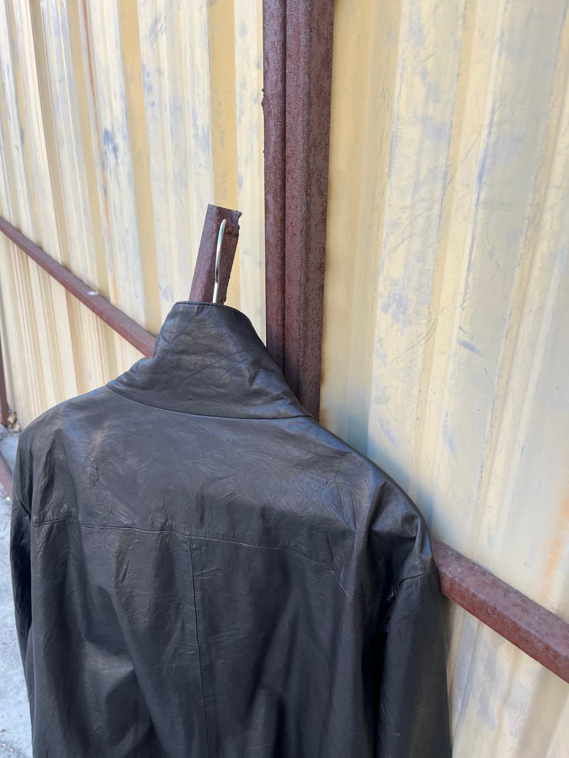 goer 하이넥 양가죽 레더자켓 상품이미지4