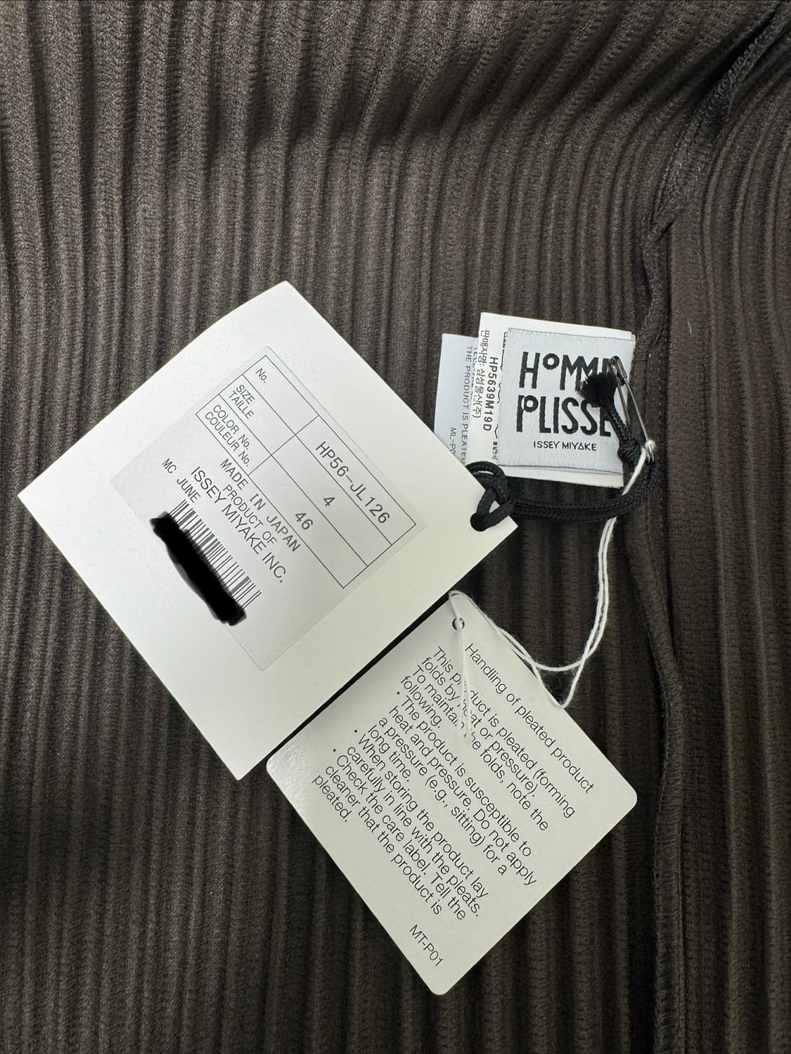 옴므 플리세 후드집업4 상품이미지2