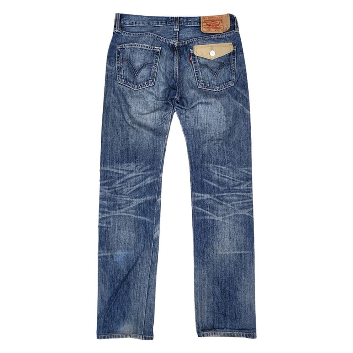 LEVI'S 501 스트레이트핏 워싱데님 팬츠 상품이미지10