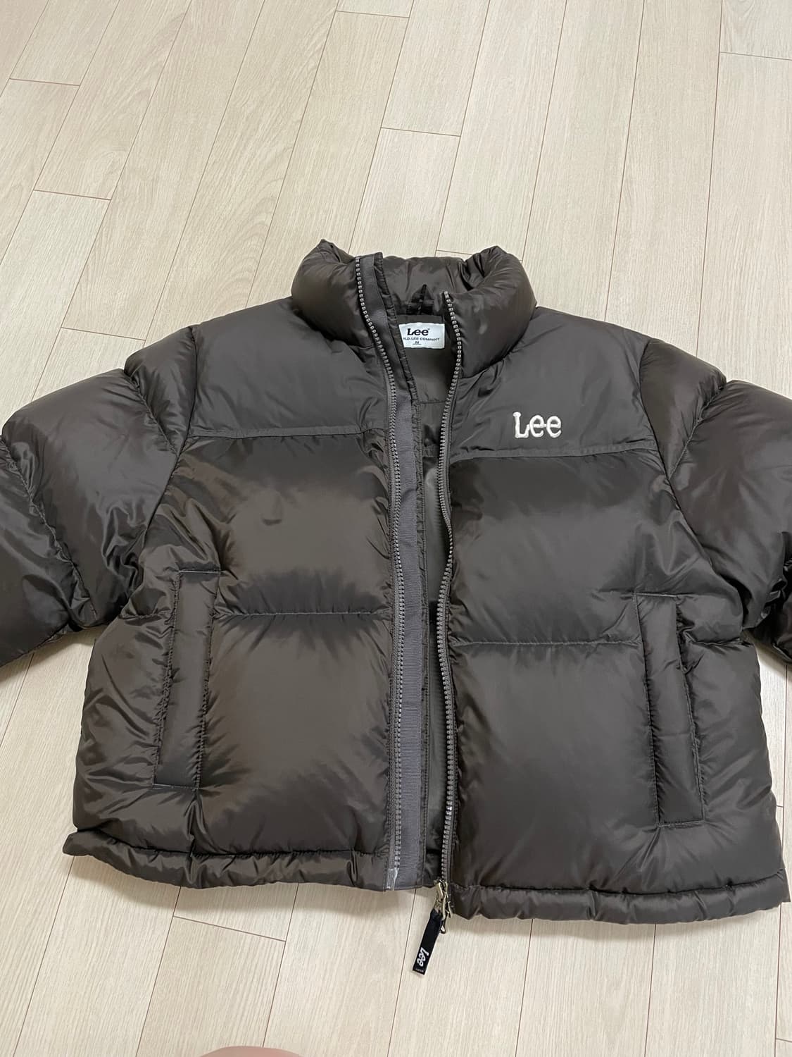 lee 리 우먼 크롭 숏 다운 패딩 M사이즈 상품이미지7