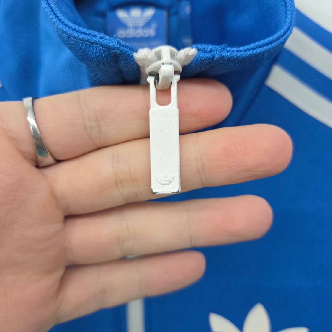 아디다스 파이어버드 트랙탑 블루 여xs 상품이미지4